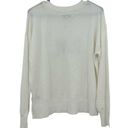 Rae Dunn  size Medium new without tags long sleeve white plush shirt LOVE graphic Photo 1