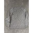 L.L.Bean ‎ Sweater Womens S Blk White Marled Cotton Ragg Pullover Long Sleeve Crew Photo 1