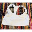 Aerie  Women's WHITE Ribbed Sports Bra Crop Size Small MSRP $24.95 Photo 1