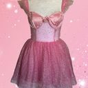 Dolls Kill  Sugar Thrillz Mesh Corset Sequin The Magic Within Mini Dress Small Photo 1