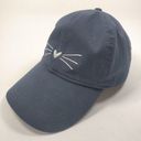 J.Crew Navy with Silver Cat Whisker Embroidery Dad Hat Baseball Cap Photo 2