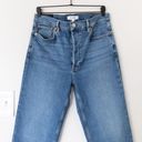 RE/DONE  Stove Pipe High Rise Button Fly Straight Leg Jeans in Mid 70s Size 31 Photo 2