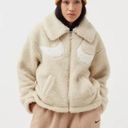 Nike  Sportswear Sherpa Fleece Swoosh Full Zip Jacket Zip Large Logo NEW Photo 5