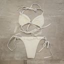 Devon Windsor 💕💕 Ruffle Bikini Carine Top + Cara Bottoms ~ White Zebra S NWT Photo 14