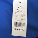 NWT NY& New York & Company Faux Fur Stole Wrap Shawl Blue Photo 3