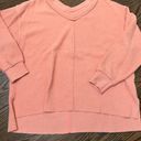 Aerie V Neck Creamsicle Pullover Sweater Photo 0