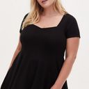 Torrid black skater style flute dress 0/14/16 Photo 1