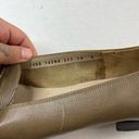 Salvatore Ferragamo  Taupe Almond Toe Leather Loafers Photo 4