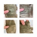 Loeffler Randall  Ankle Booties 9 Khaki Green Gray Suede‎ Leather Stacked Heel Photo 10