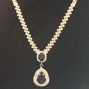 DKNY NEW Glamourous  Crystal & Blue Stones Necklace Photo 0