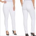 NYDJ  Alina Pull On White Ankle High Rise Stretch Jeans Women's Size 8P Photo 9