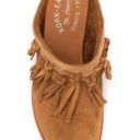 Kork-Ease Charly Fringe Block Heel Mule Booties in Tan Suede Size 6 NEW Photo 2