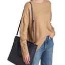 Madewell New  Medium Leather Zip Top Tote Dark Baltic Blue Purse Bag Photo 8