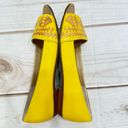 Latigo NEW  “Mabel” Yellow & Tan Woven Leather Western Style Flats Size 10 Photo 6