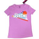 Malibu Barbie Purple Baby Tee Crewneck Graphic Tee Youth Medium Pink Size XS Photo 1