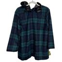 Tuckernuck  Faye Blouse Women's Size XXL Blackwatch Plaid Wool Flannel Holiday Photo 1