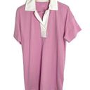 Everlane  Organic Cotton Polo Dress Pink White Womens Size Medium Short Sleeve Photo 0