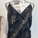 Lost + Wander Anthropologie  Gold Black velvet embroidery top Shirt Womens S Photo 1