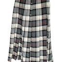 L.L.Bean Vintage 80s  100% wool plaid tartan pleated skirt size XS/S Photo 0