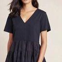 Anthropologie  Maeve Black Louisa Tiered Tee Size XS Photo 0