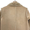 Anthropologie  Ett:twa Snowdrift Reversible Faux Fur Suede Longline Coat Small Photo 5