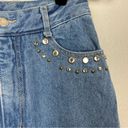 Vintage Blue Tamorah Marie 90's  Jewel Detail Jeans Rigid Denim Size 26 Photo 7