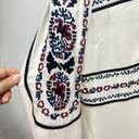 Veronica Beard  Pipes & Shaw LLC 100% Silk Embroidered Long Sleeve Blouse Size 6 Photo 5