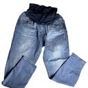 Parker Savi  Maternity Belly Band Ankle Jeans Stretch Denim Blue Womens Size XL Photo 0