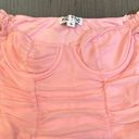 Tic Toc Pink Ruched Crop Top Photo 4