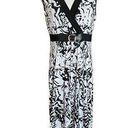 Susan Lawrence Womens  Faux Wrap Belted Sleeveless Maxi Dress - Sz M Photo 0