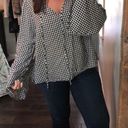 Mossimo Supply Co  XL checkered bell sleeve top Photo 0