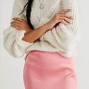 Free People Mini All the Way Skirt Pink Short Skirt Size 12 NWOT Large Photo 0