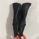 Rag and Bone  Ellory black sheepskin crossover square toe memory foam flats size 38 Photo 6