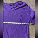 Polo  Ralph Lauren Women's Boyfriend Fit V-Neck Purple Sweater Size L Photo 6