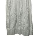 Loft  White Lace Trim Sheath Below the Knee Spring & Summer Cotton Dress Sz 2 Photo 4