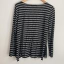 White House | Black Market WHBM | Striped Long Sleeve with Lace sz Large Photo 4