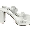 Schutz  Size 9.5 Ariella Platform Vinyl Clear Strappy Sandals Shoes White Shoes Photo 6