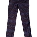 Free People  Women's Denim Jeans Waist 30 Large Size 12 Blue Aztec Print Skinny Photo 1