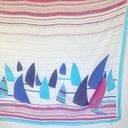 Vtg Scarf Gim Renoir Windsurfing Board Sailing Nautical Art Retro MCM Sarong Photo 0