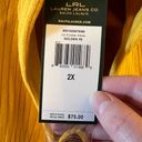 Krass&co LRL Lauren Jeans  Ralph Lauren Ribbed Pullover Sweater La Plage Golden Yellow Photo 5
