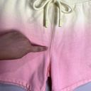 Nicole Miller Womens Sorbet Dip Dye Shirt & Short Lounge Set Yellow Pink Size XS Photo 3