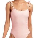 Vitamin A  Valentina One Piece‎ Ribbed Blush Size Small Photo 0