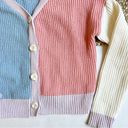 The Moon  & Madison Color Block Knit Cardigan Photo 2