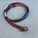 Coldwater Creek  colorful leather belt size small Photo 0