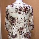 Full Tilt  white floral blouse nwt Photo 2