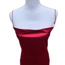 Zaful  Slip Dress Slip Cowl Neck Red Women's Size Medium Photo 5