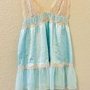 Victoria's Secret  Sexy 2013 Sky Blue & Lace Sheer Chemise Slip Lingerie Sz Sm Photo 1