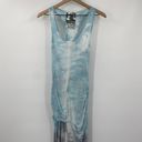 Young Fabulous and Broke  Maxi Dress Tie Dye Ombre Racerback Scoop Neck Blue Gray S Photo 1