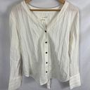 Treasure & Bond  tie back button front shirt white size small Photo 0