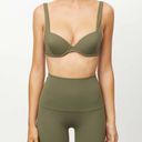 NEW Free People Its Now Cool Contour Boost Bra Bikini Top Caraway Size 8 Green Photo 0